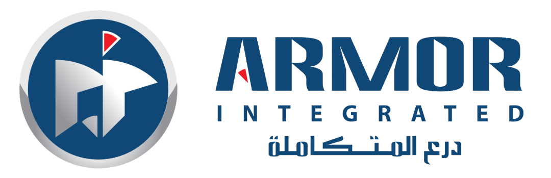 Armor integrated logo ﺷﺮﻛﺔ ﺩﺭﻉ ﺍﻟﻤﺘﻜﺎﻣﻠﺔ ﺍﻻﻣﻨﻴﺔ